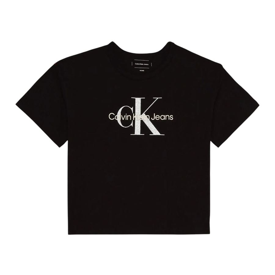 T-shirt da bambina con logo taglio relaxed Calvin Klein | CKIG0IG02801BEH